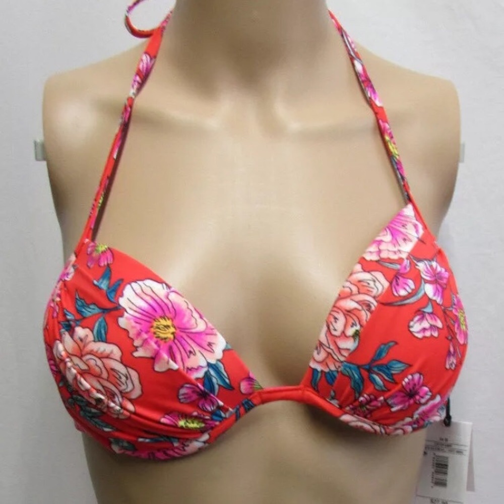 Shade & shore halter women's bikini tops 36B Red